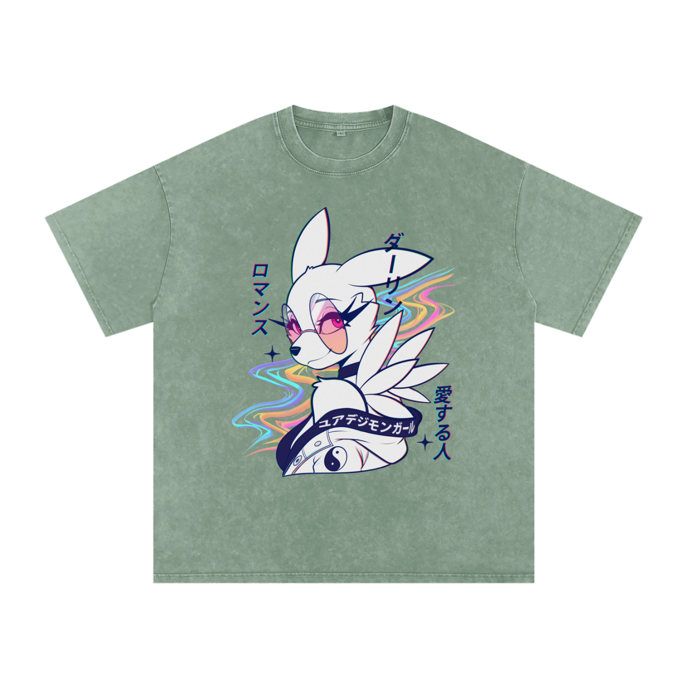 YourDigimonGirl "Rose Pink Eyes" Snow Wash Tee