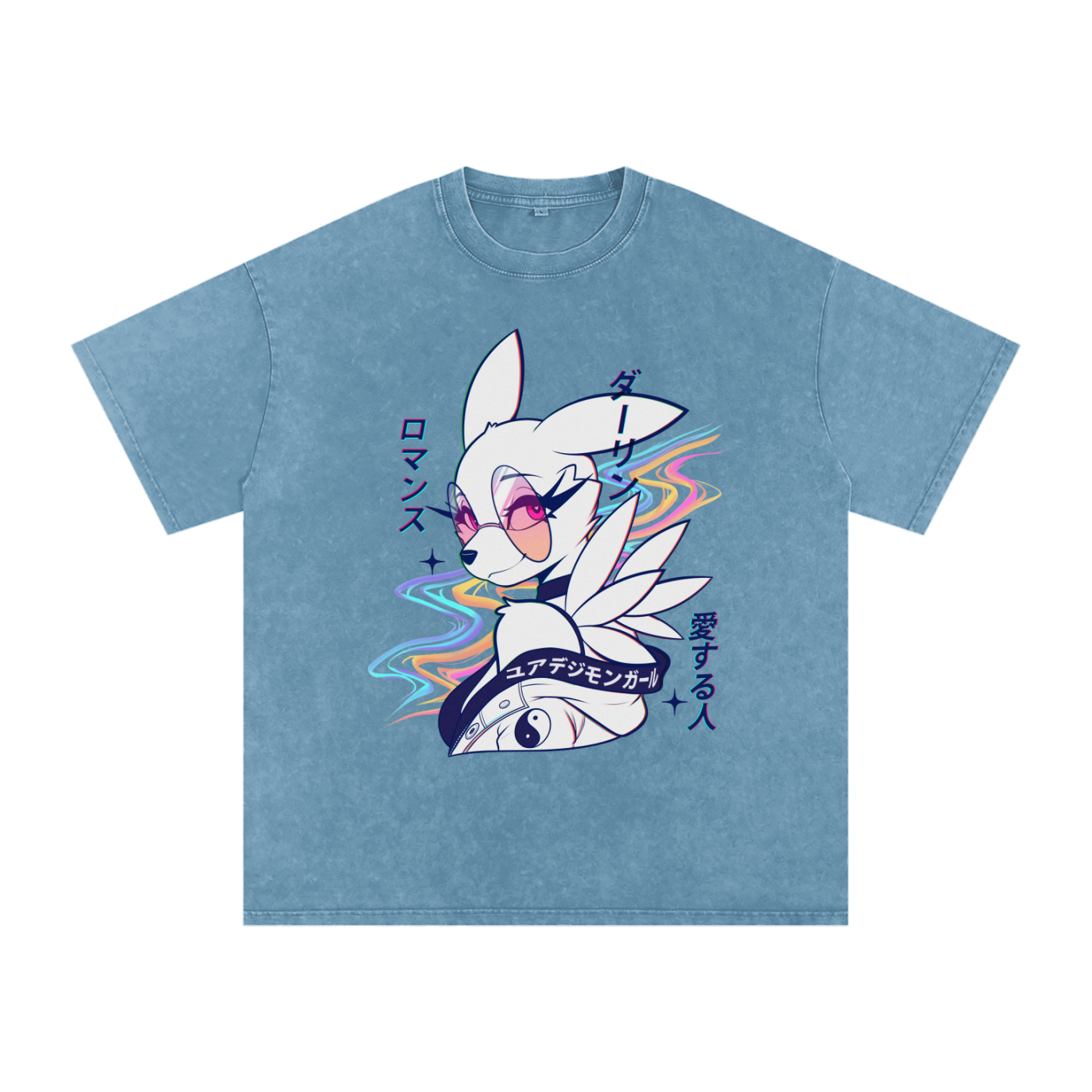 YourDigimonGirl "Rose Pink Eyes" Snow Wash Tee