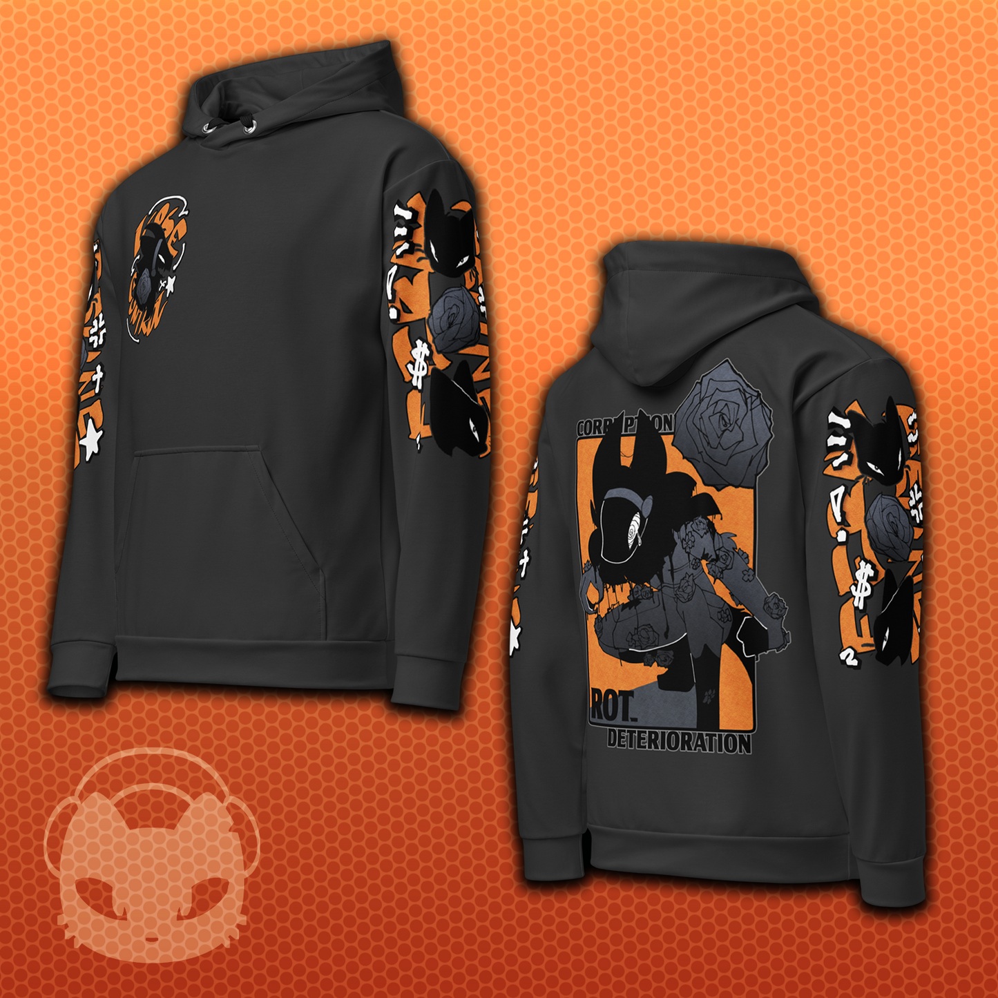 Sketchy Corruption Pullover Hoodie