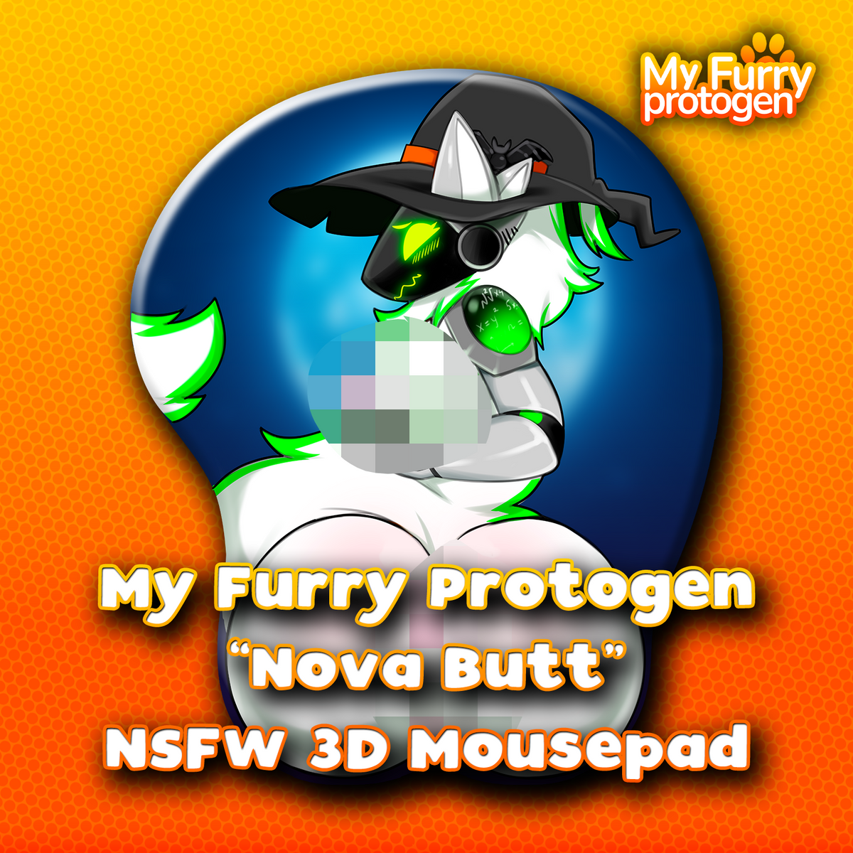 My Furry Protogen "Nova Butt" Mousepad