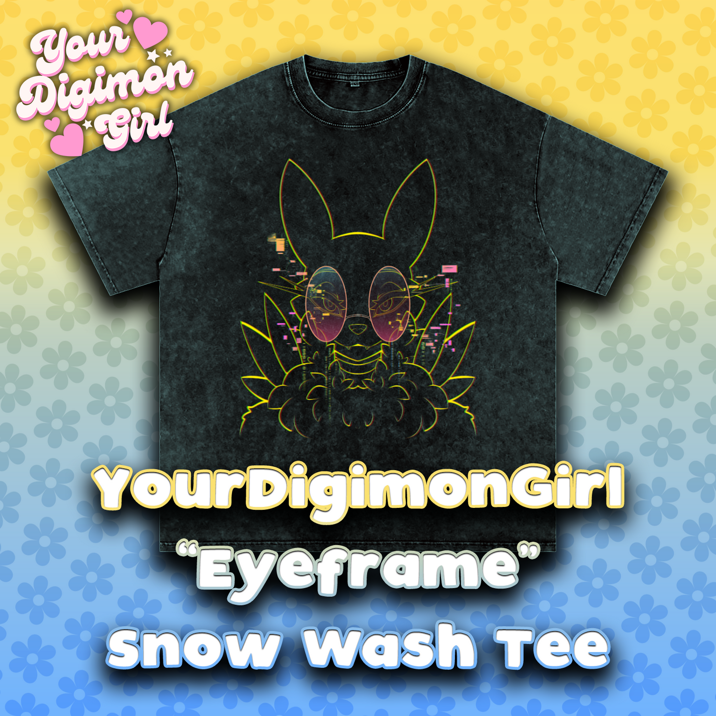 YourDigimonGirl "Eyeframe" Snow Wash Tee