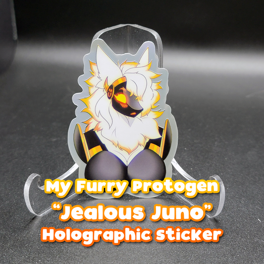My Furry Protogen "Jealous Juno" Holographic Sticker