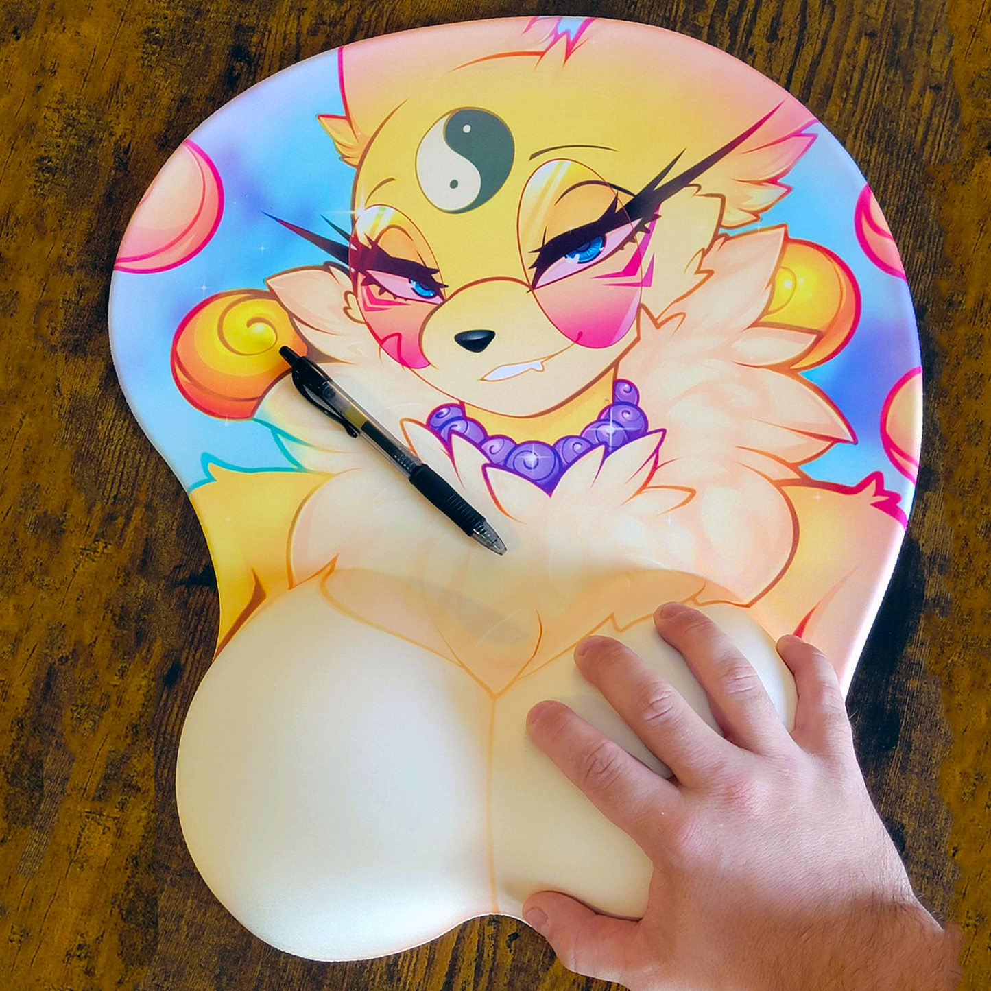YourDigimonGirl Jumbo "Oppai" Kyubi Mousepad