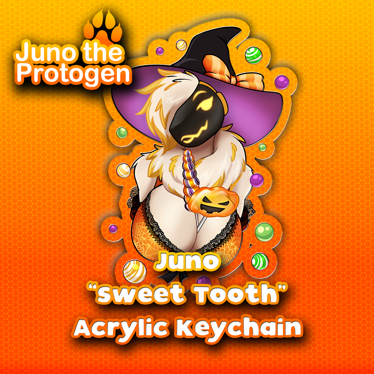 Juno "Sweet-Tooth" Acrylic Keychain