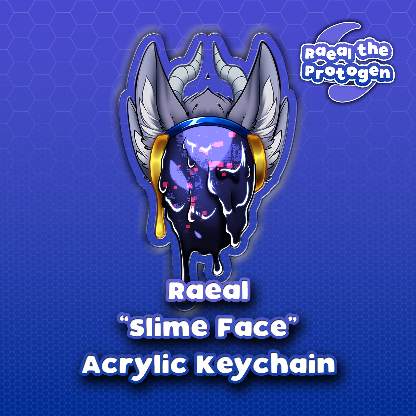 Raeal "Slime Face" Acrylic Keychain