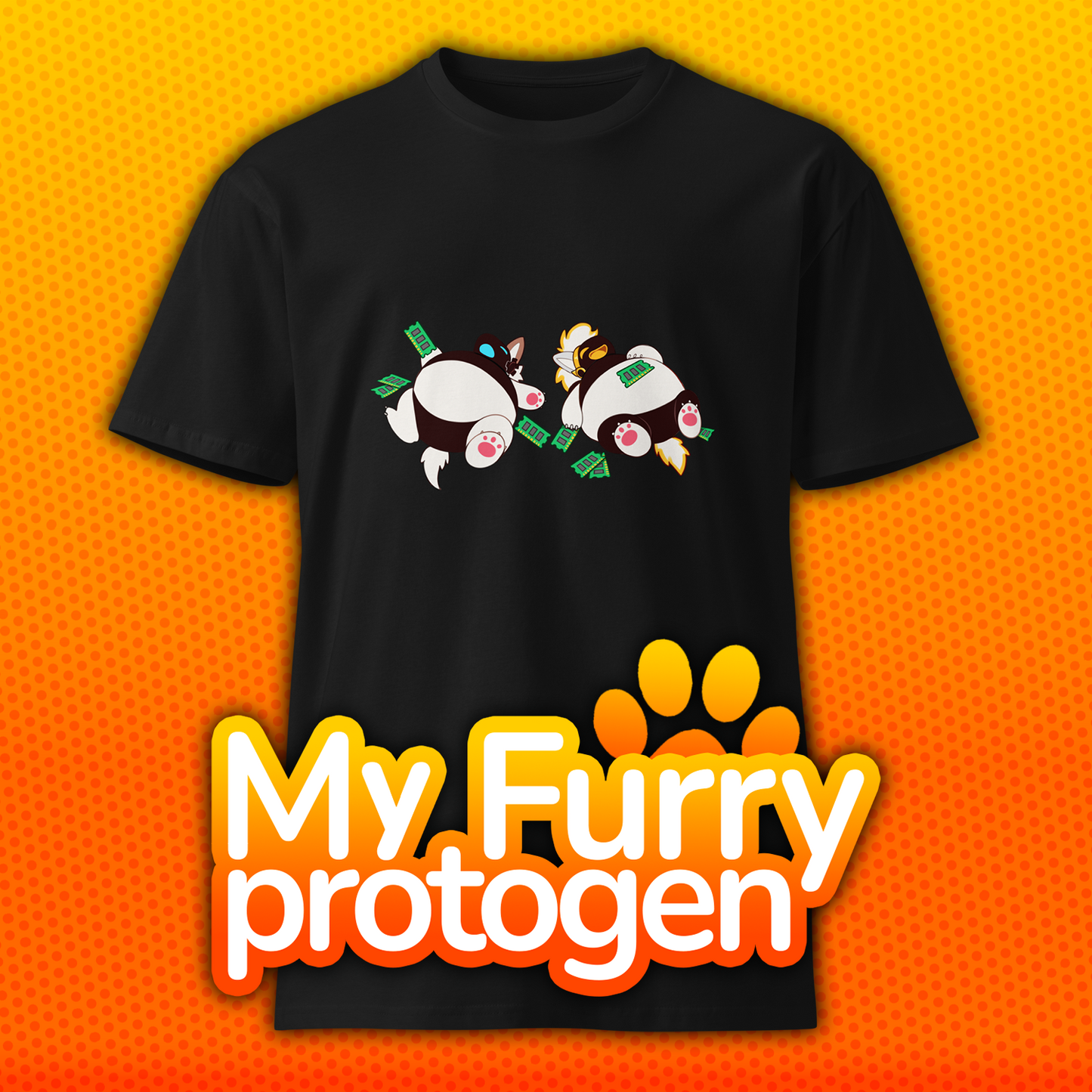 My Furry Protogen "Full of RAM" Logo Tee