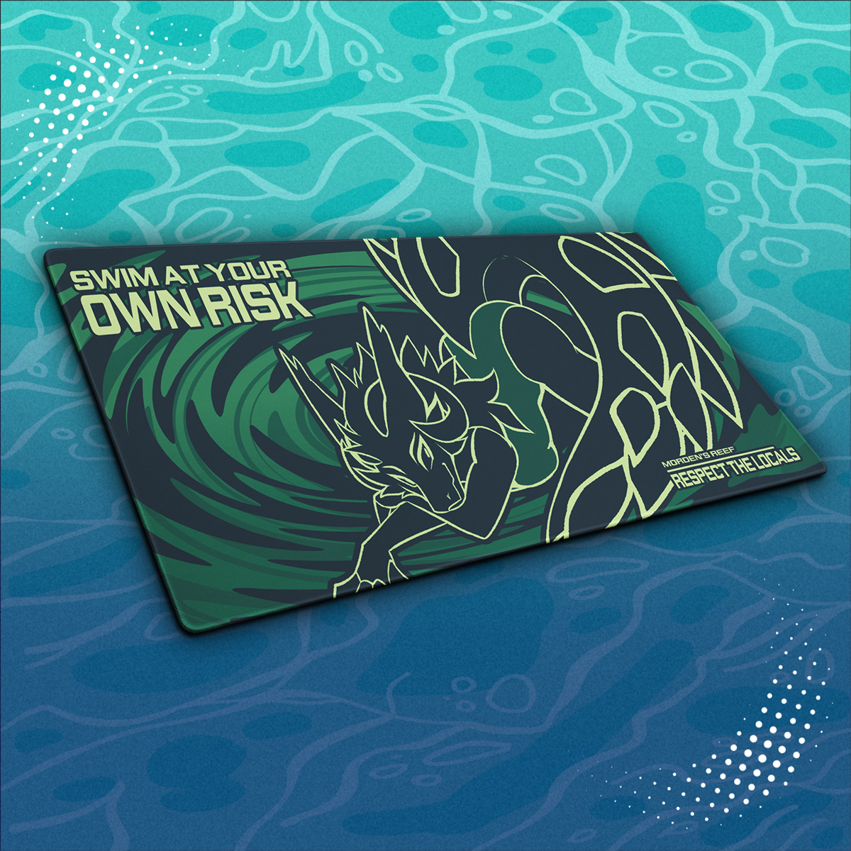 Wicker Cave "Swim At Your Own Risk" Deskmat