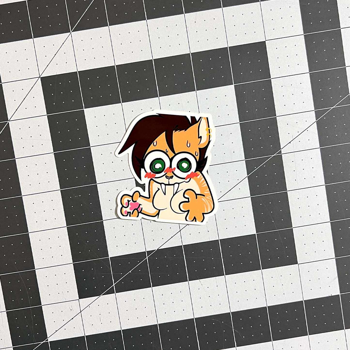 Toofer Flustered Sticker