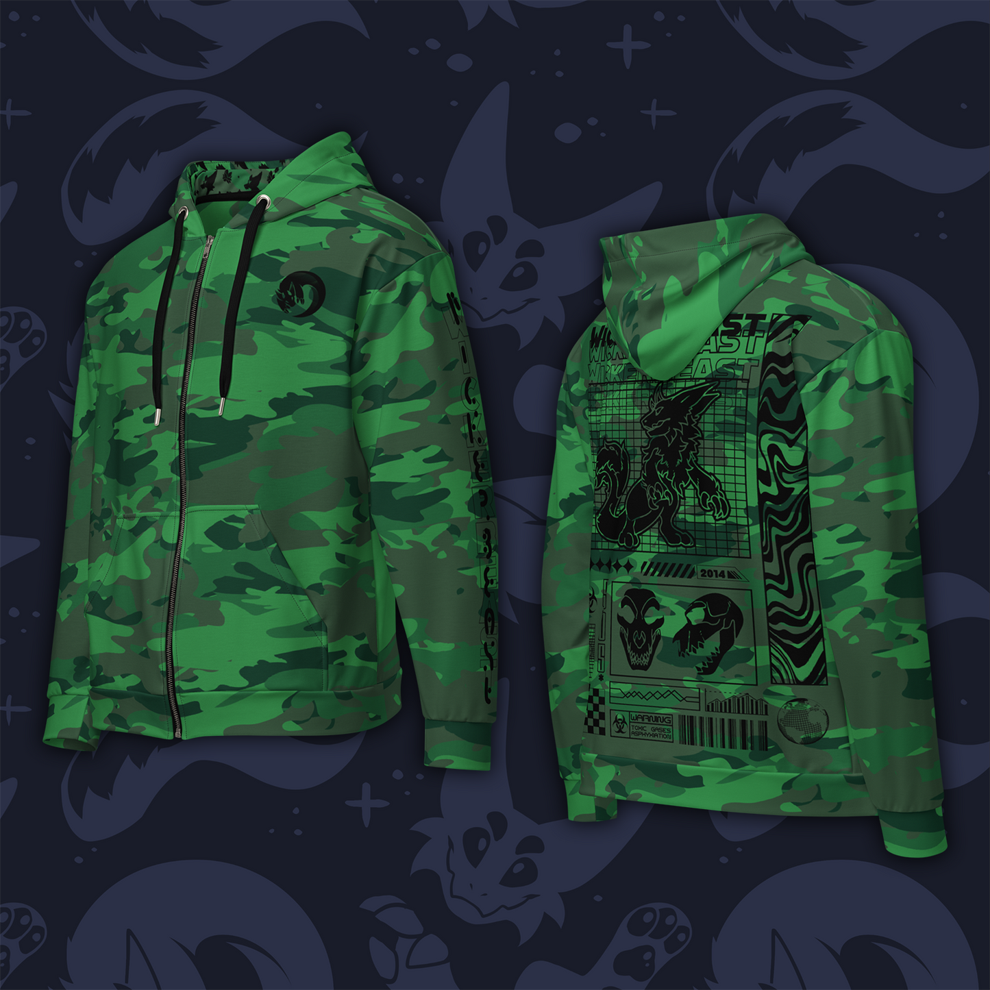 Wicker Cave - Wickerbeast Zip Hoodie