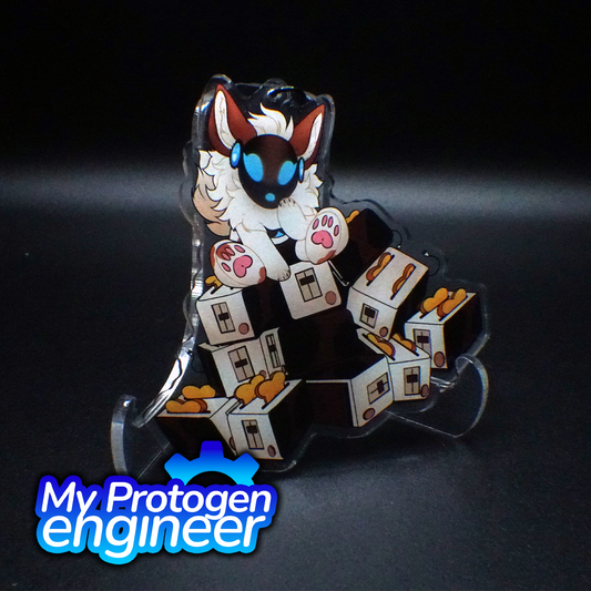 Xena "Pile of Toasters" Acrylic Keychain