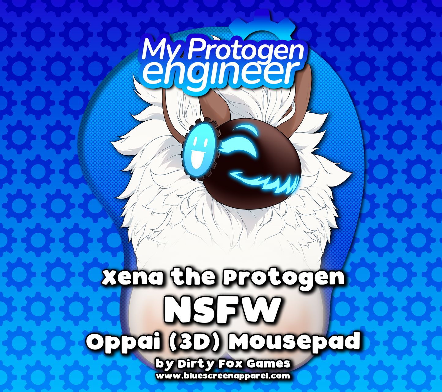 Xena the Protogen "Oppai" Mousepad