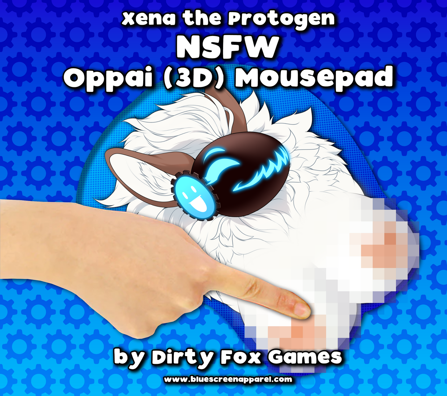 Xena the Protogen "Oppai" Mousepad