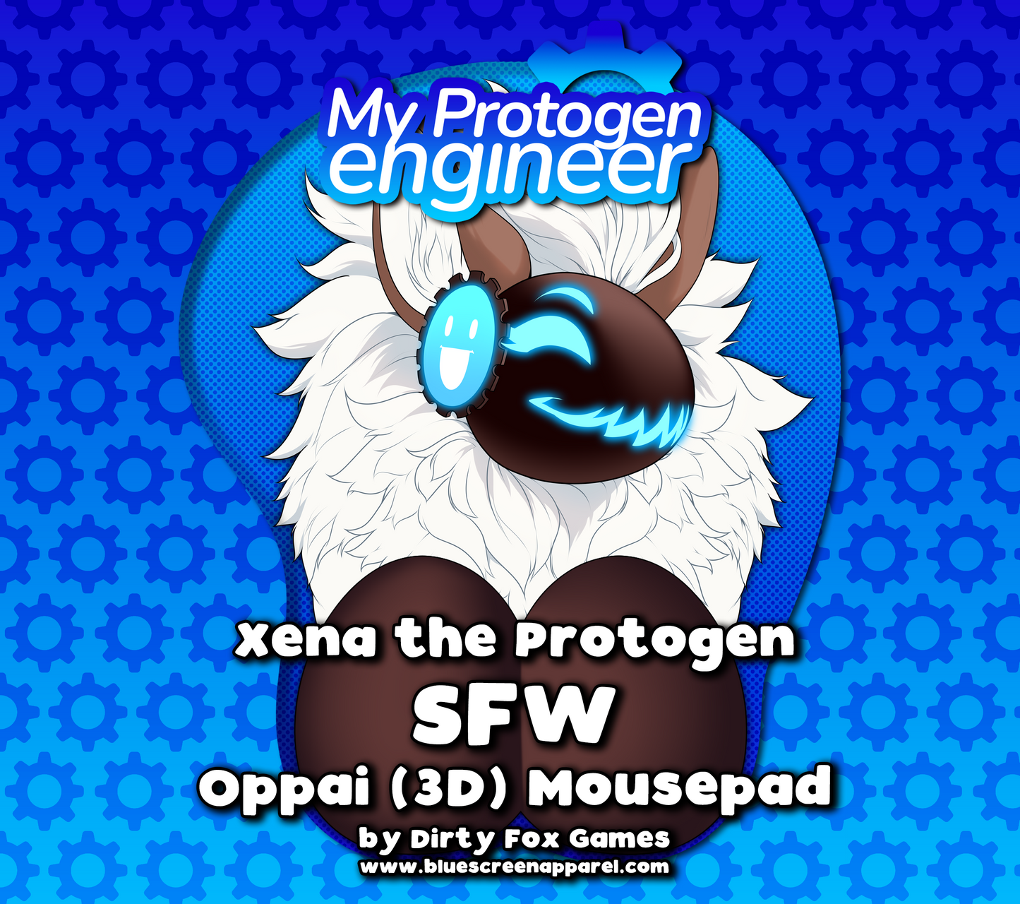 Xena the Protogen "Oppai" Mousepad