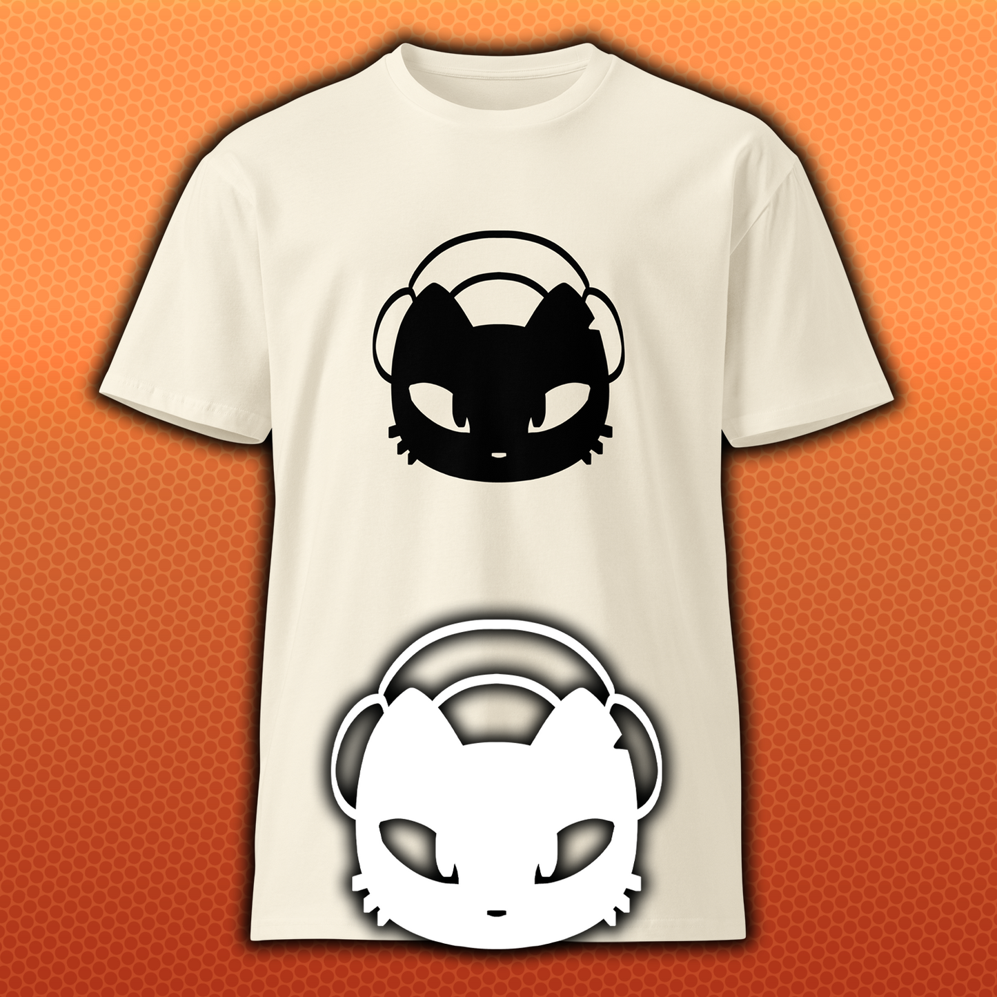 SketchyProtogen "Headphone Cat" Logo Tee