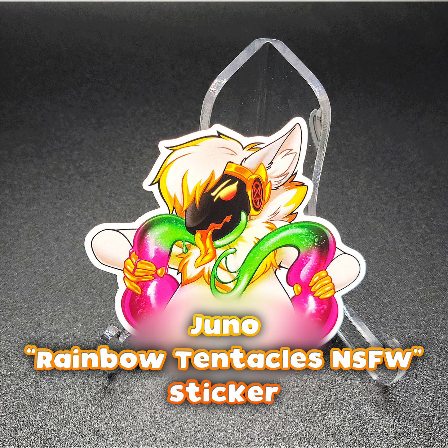 Juno "Rainbow Tentacles" Sticker