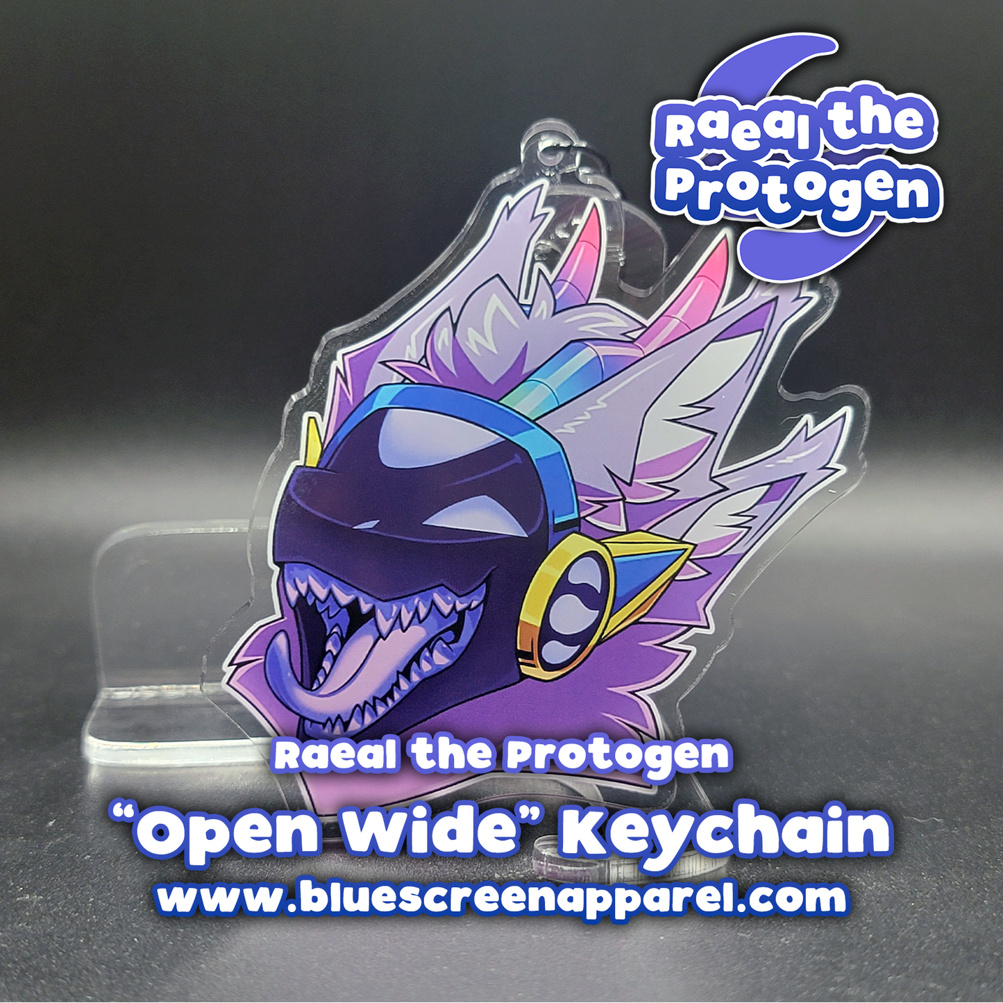Raeal "Open Wide" Acrylic Keychain