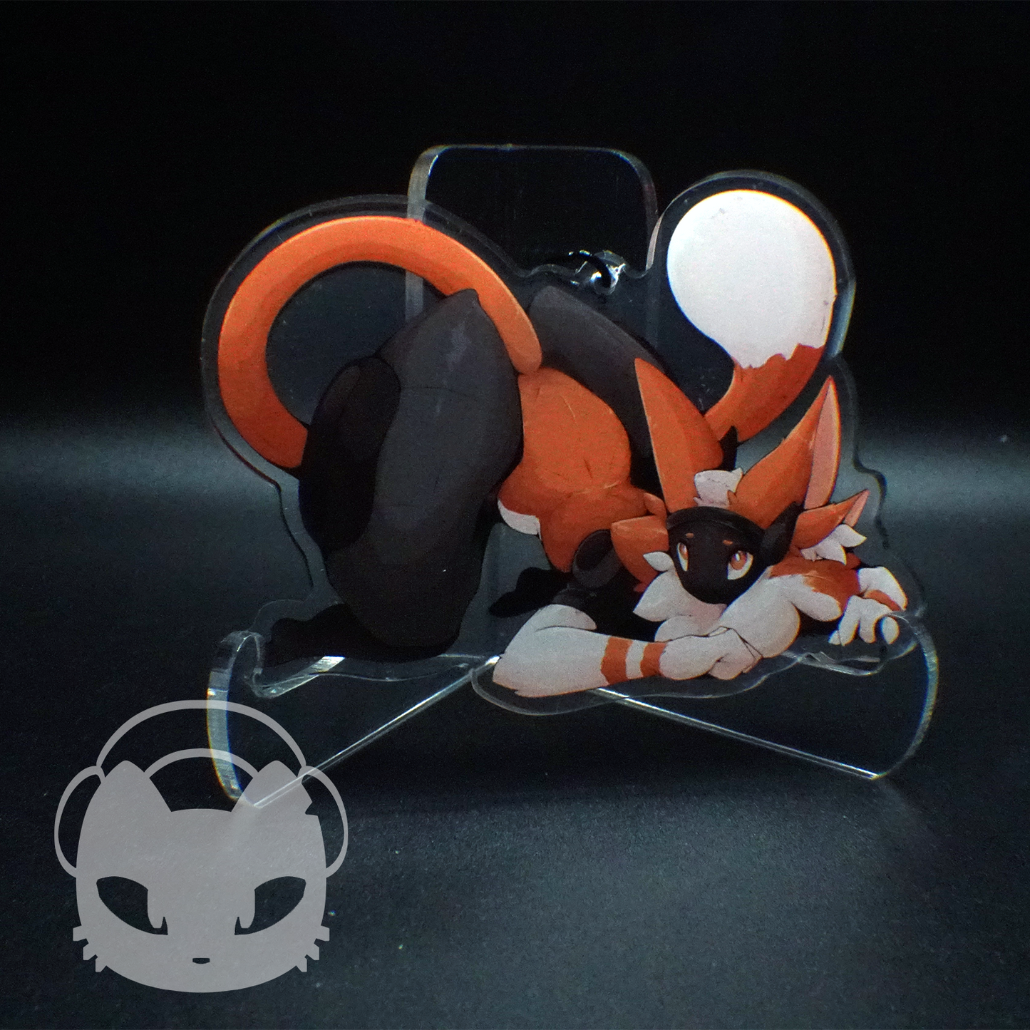SketchyProtogen "Coffee Pounce" Acrylic Keychain
