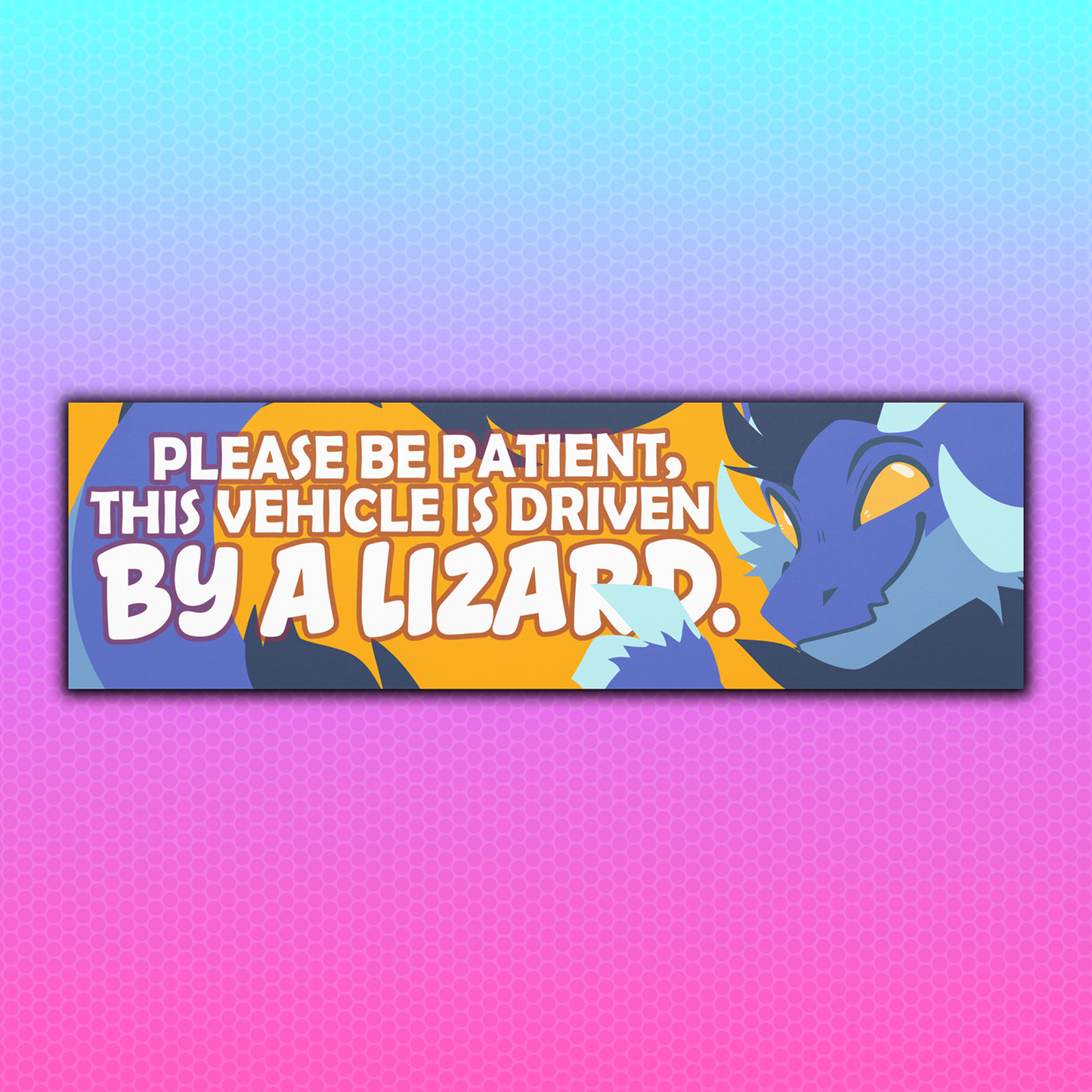 Wicker Cave "Wickerbeast Driving" Car Magnet