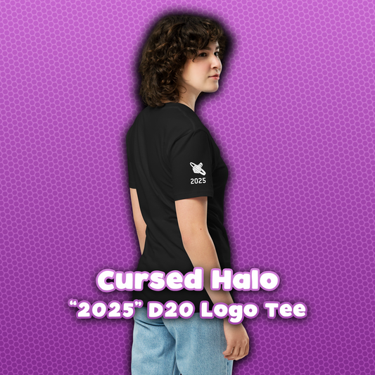 Cursed Halo "2025" D20 Logo Tee
