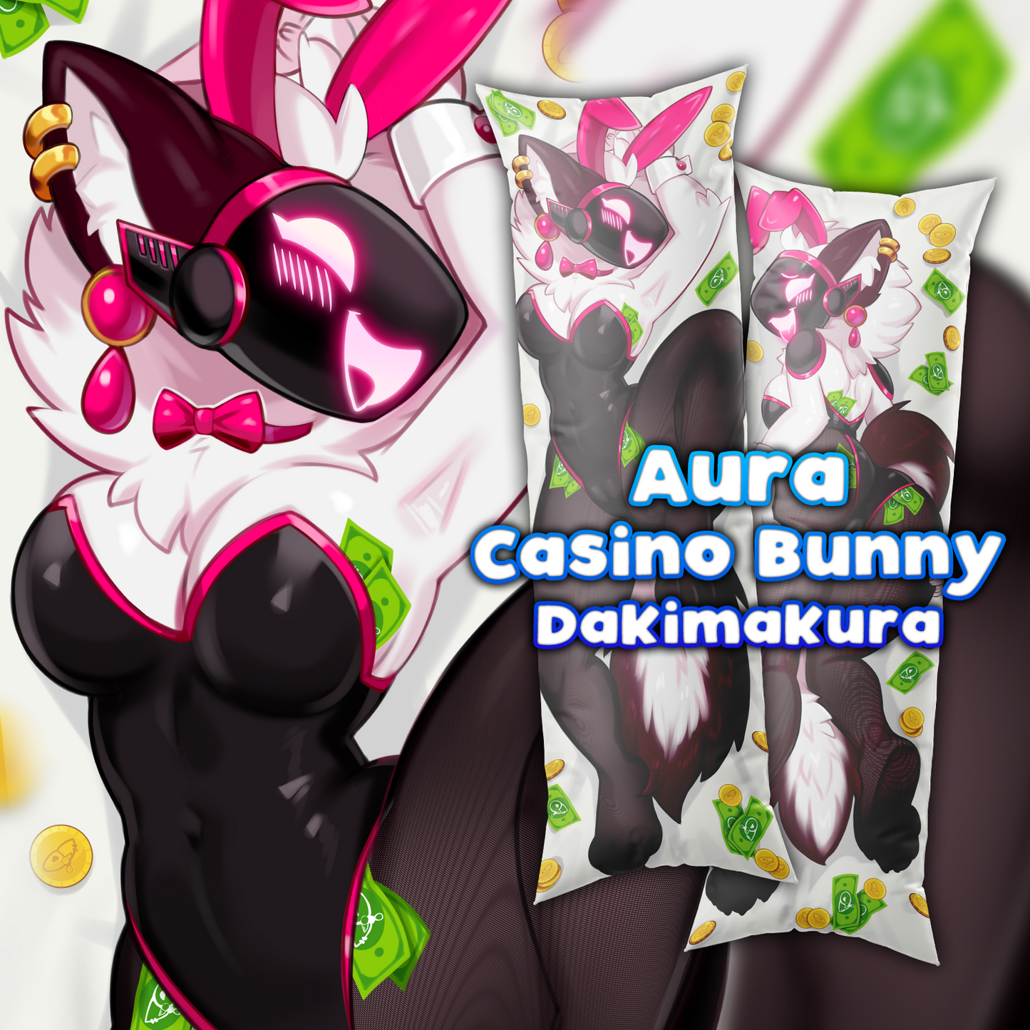Aura "Casino Bunny" Dakimakura