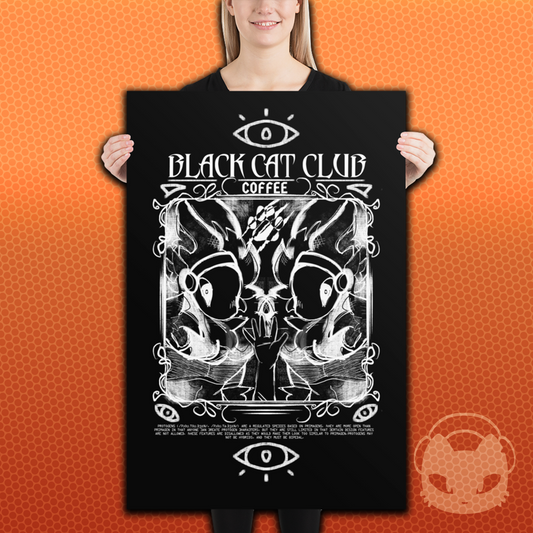 SketchyProtogen "Black Cat Club" Poster