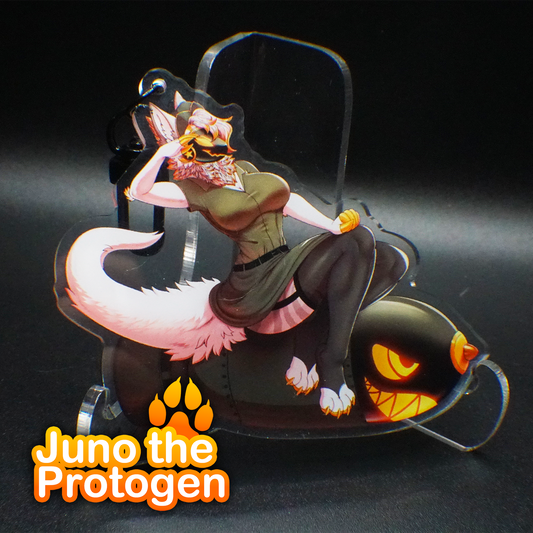 Juno the Protogen "She's the Bomb" Acrylic Keychain
