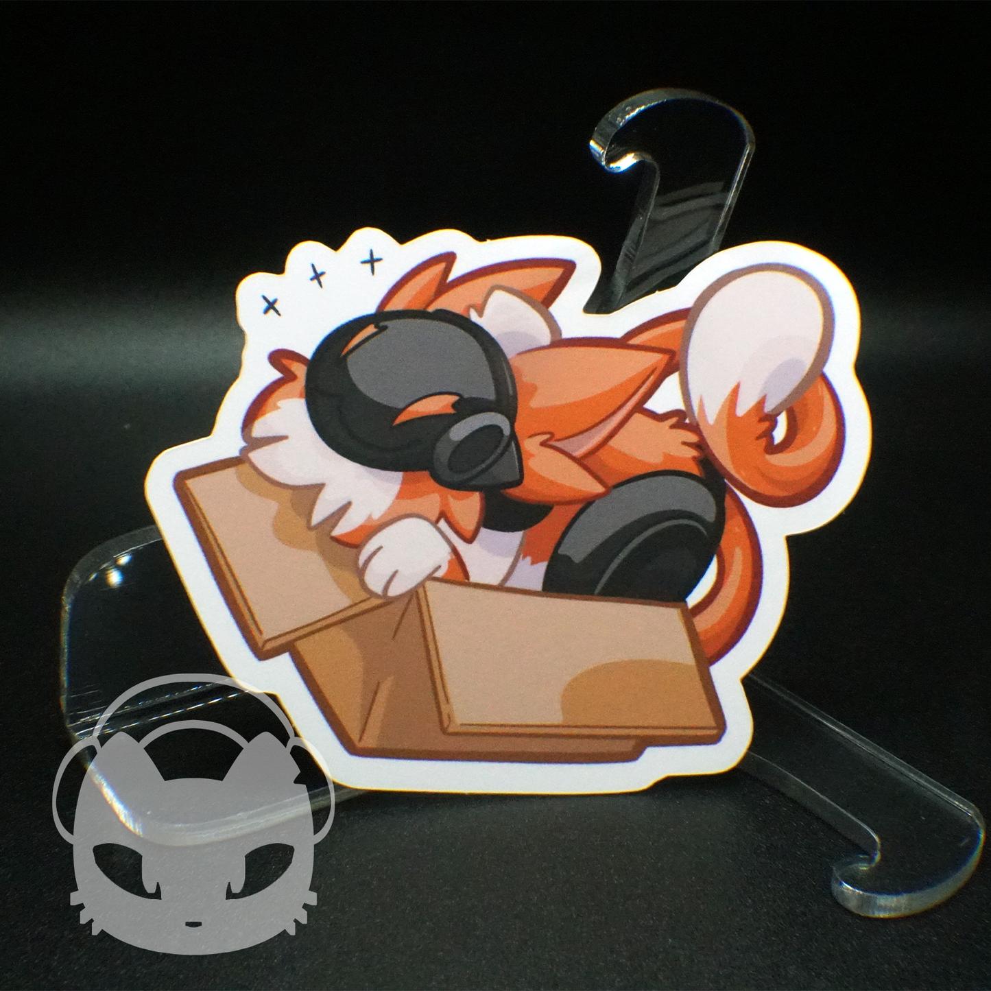Coffee "Box Cat" Sticker