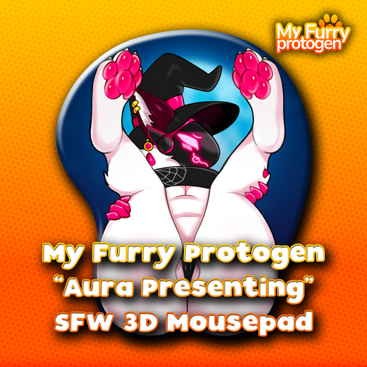 My Furry Protogen "Aura Presenting" Mousepad [Pre-Order]