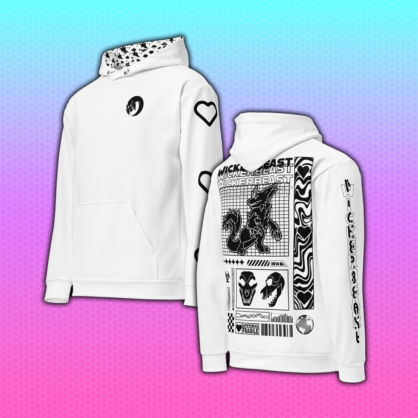 Wicker Cave Wickerbeast Valentines Pullover Hoodie