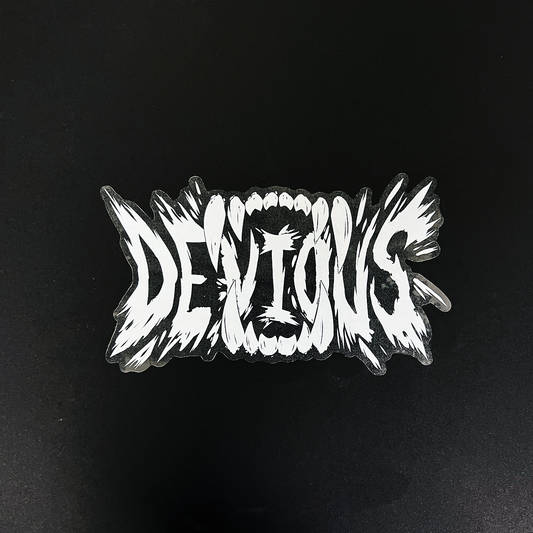 Devious - Transparent Window Sticker