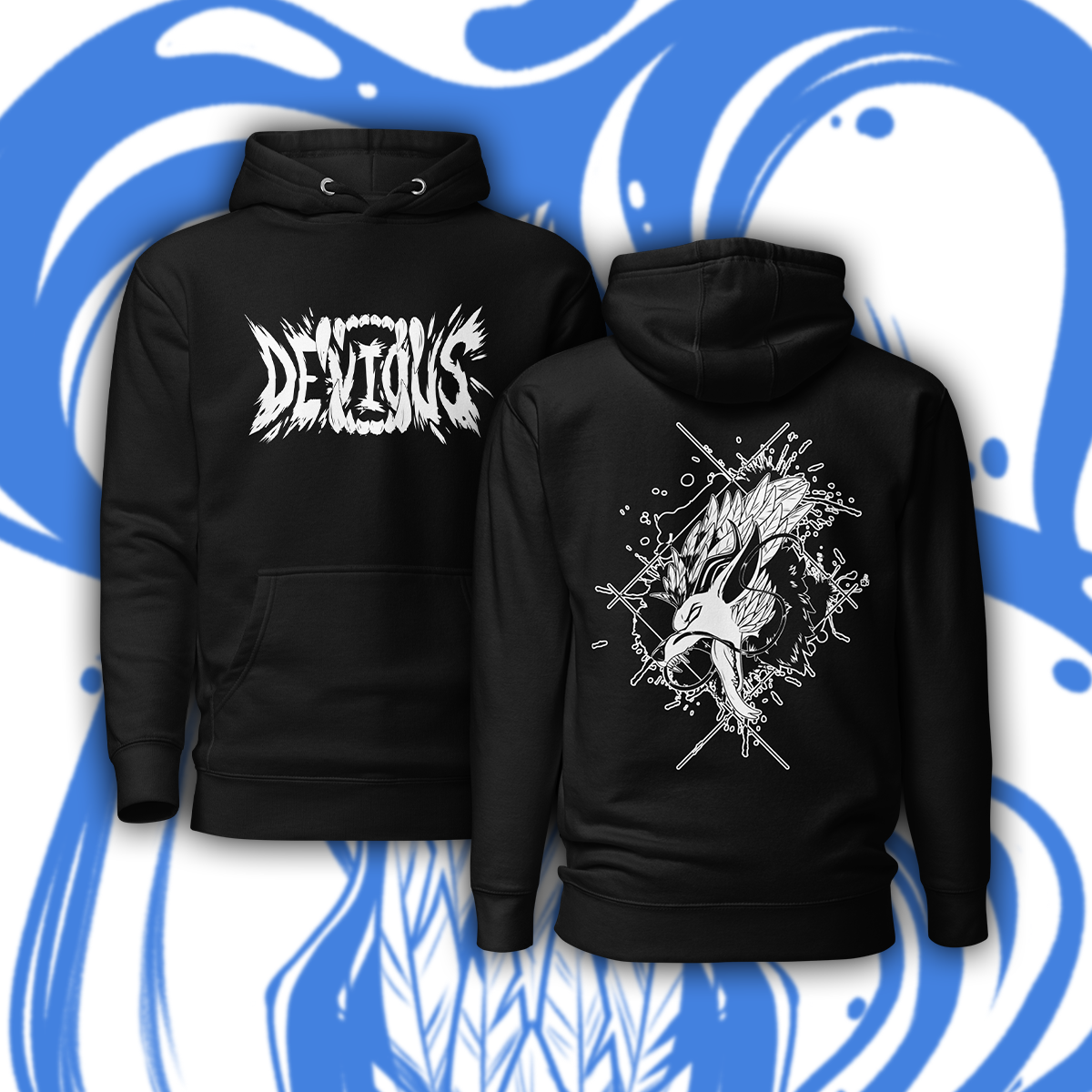 Devious - Splatter Scream Hoodie