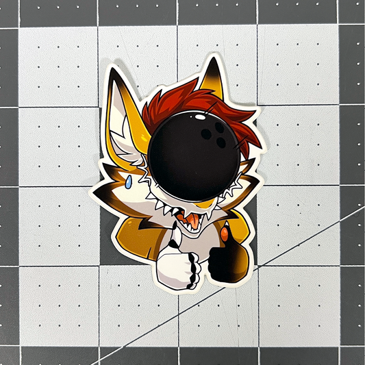 Durrvish - Bowling Face Sticker [PREORDER]