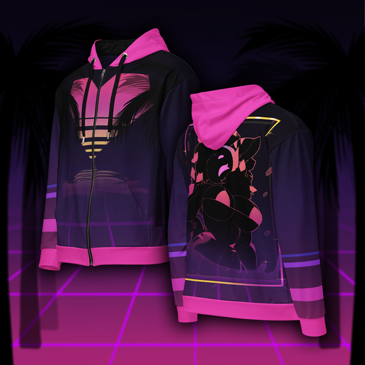 Jaden - Synthwave Zip Hoodie
