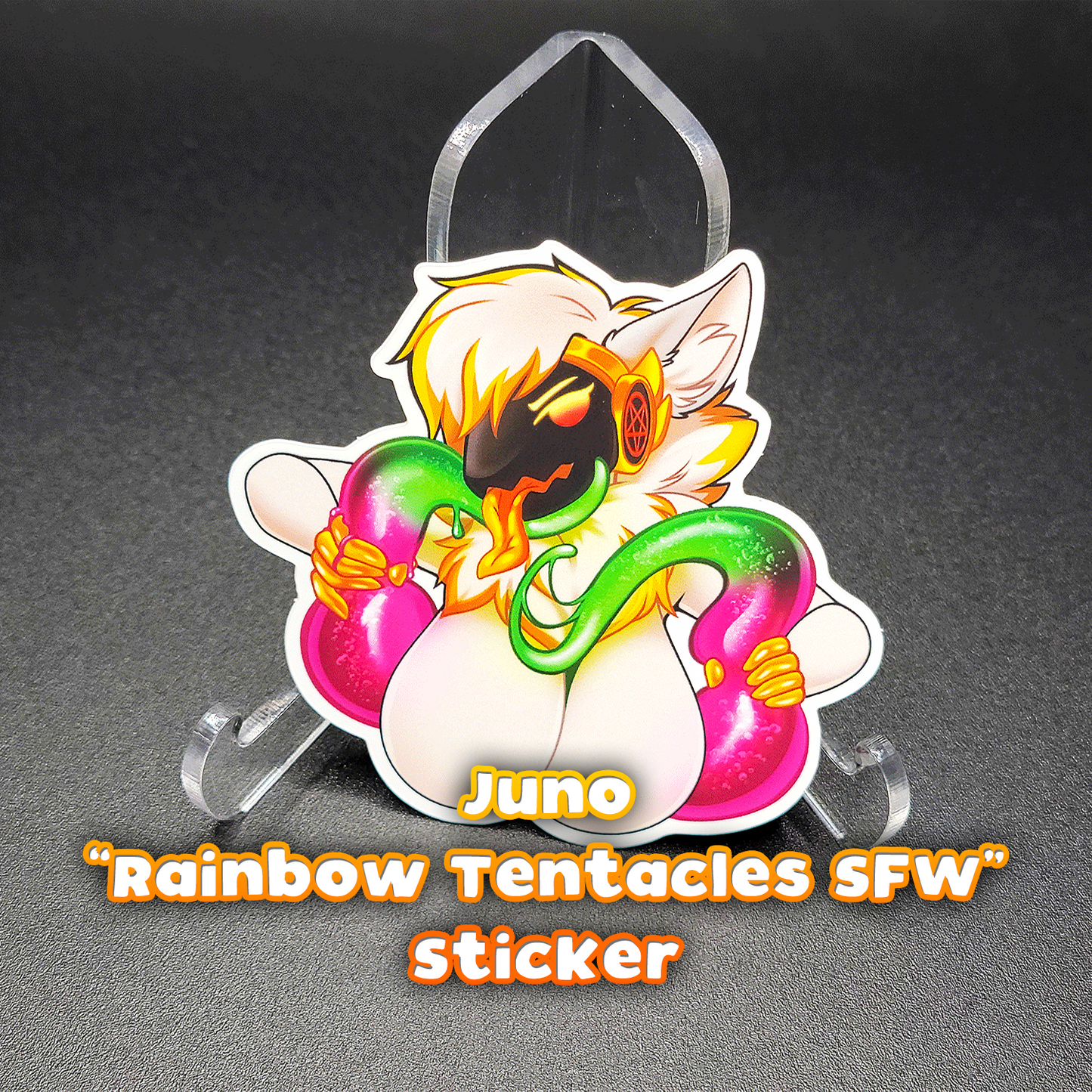 Juno "Rainbow Tentacles" Sticker