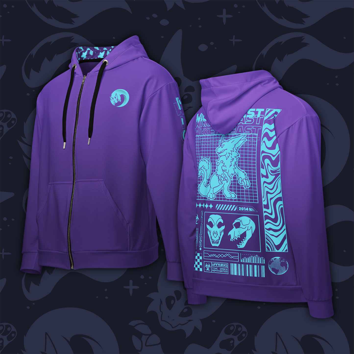 Wicker Cave "Wicker Beast" Zip Hoodie