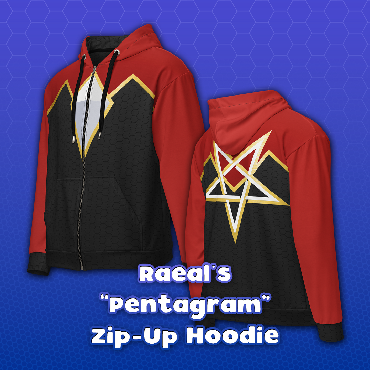 Raeal's Pentagram Zip Up Hoodie