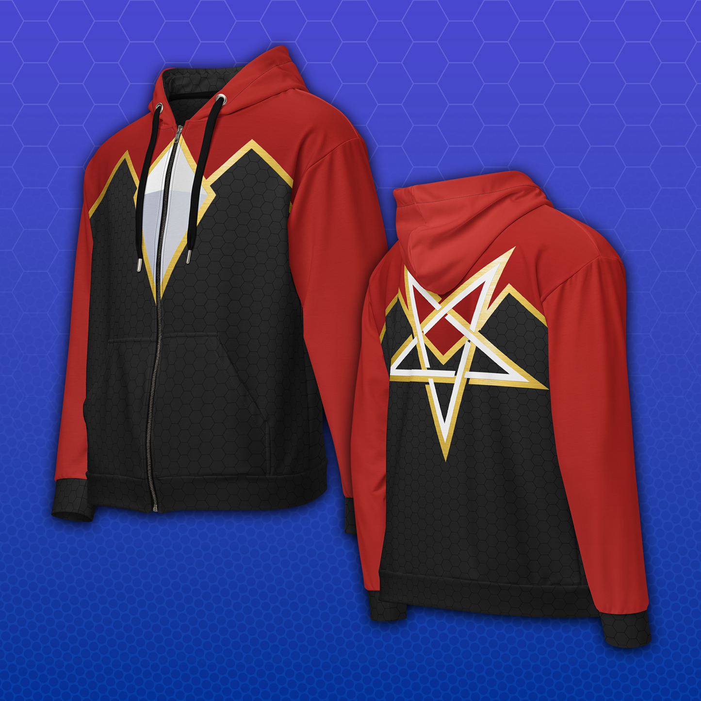 Raeal's Pentagram Zip Up Hoodie