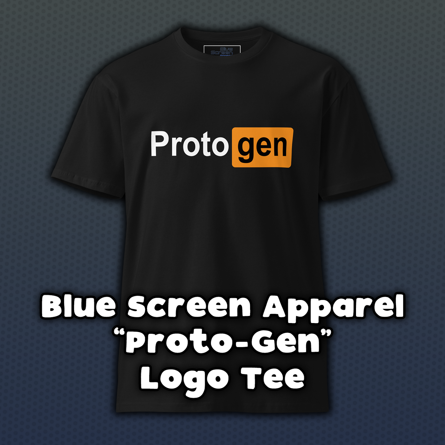 Blue Screen Apparel "Protogen" Logo Tee