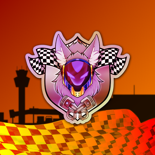 Raeal "Racing League" Holographic Sticker