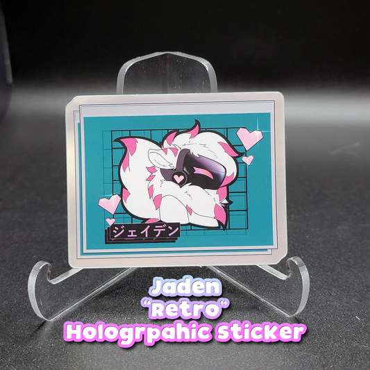 Jaden "Retro" Holographic Sticker
