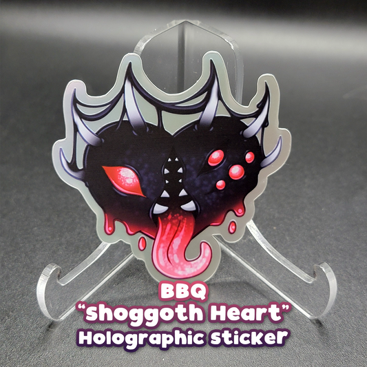 BBQ "Shoggoth Heart" Holographic Sticker