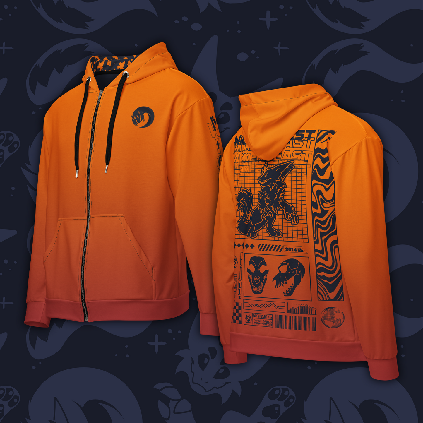 Wicker Cave "Wicker Beast" Zip Hoodie