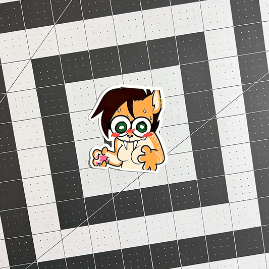 Toofer Flustered Sticker