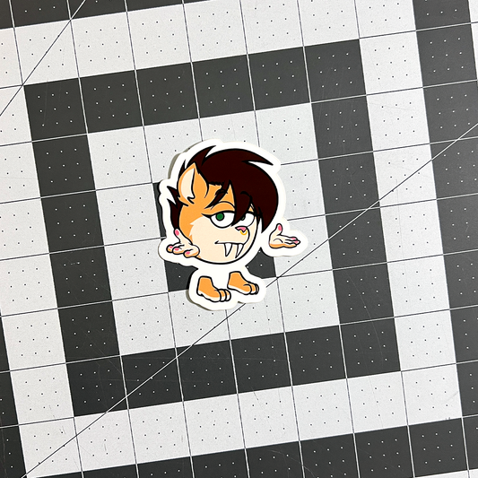 Toofer Shrug Sticker