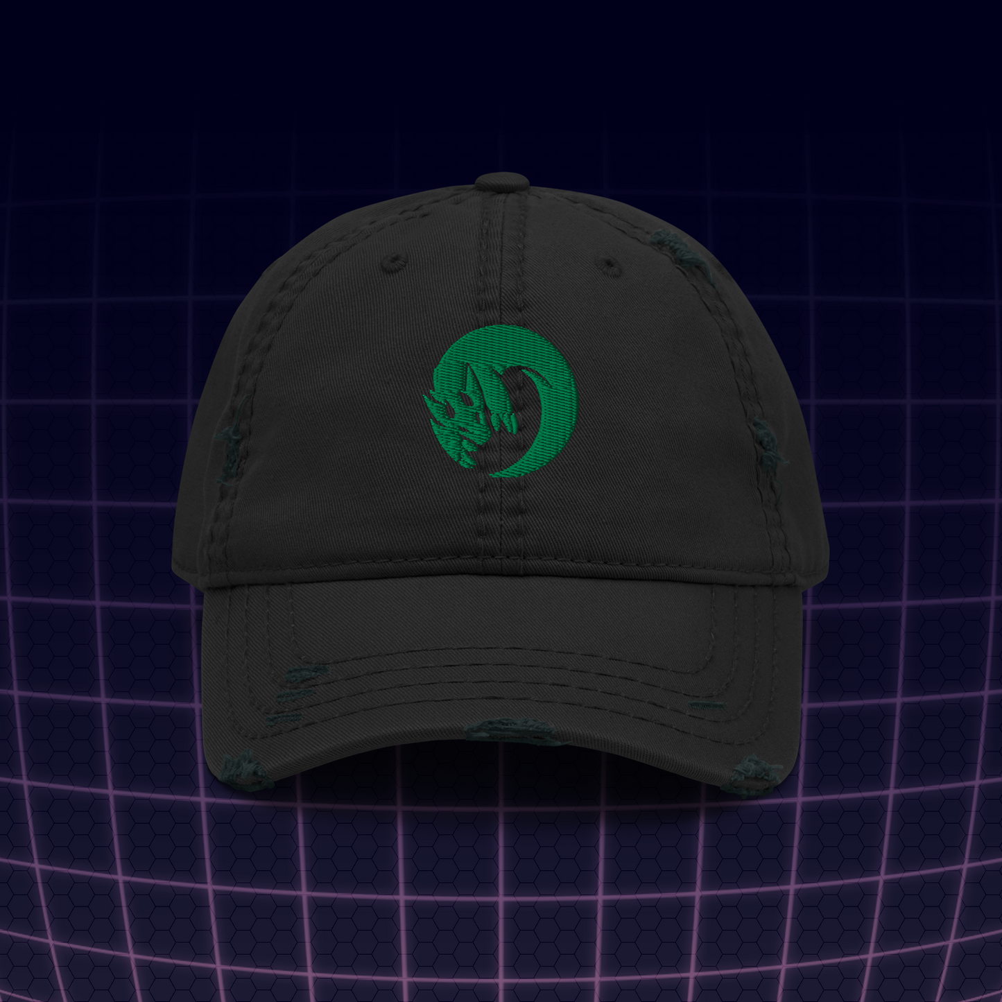 Wicker Cave "WICKERR0R" Distressed Embroidered Hat