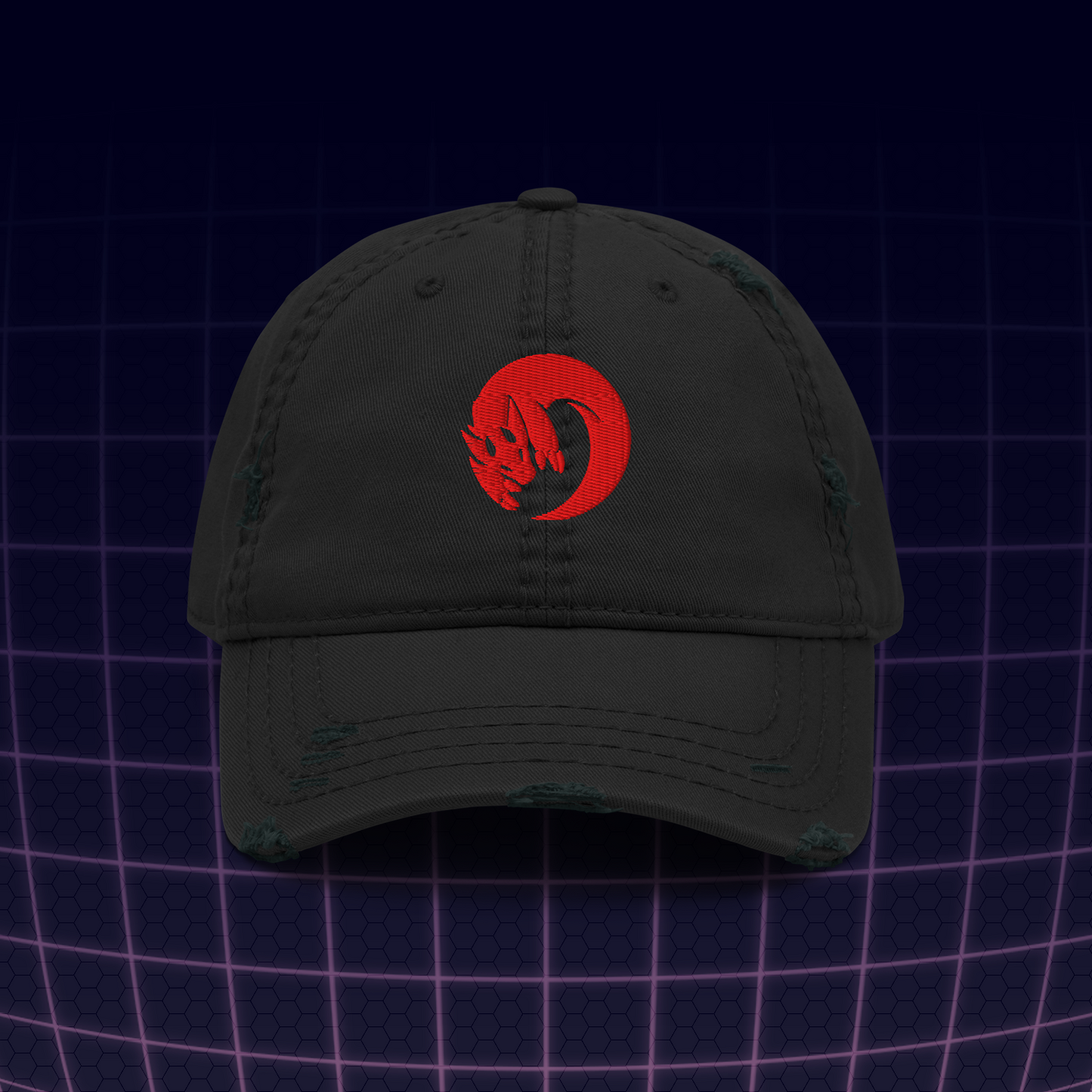 Wicker Cave "WICKERR0R" Distressed Embroidered Hat
