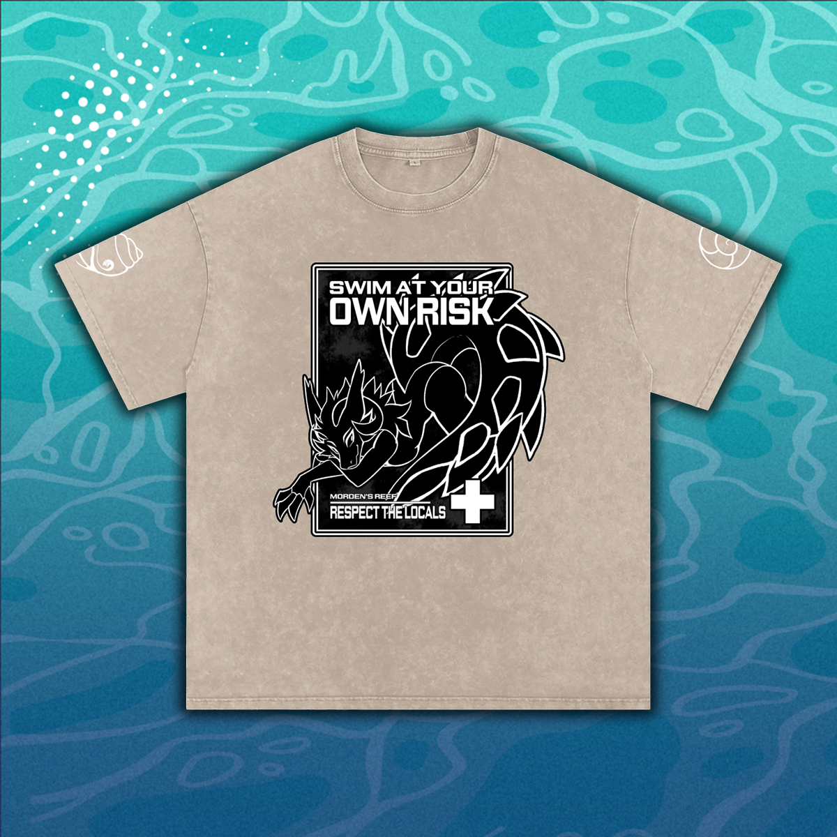 Wicker Cave "Swim at Your Own Risk" Premium Streetwear Tee