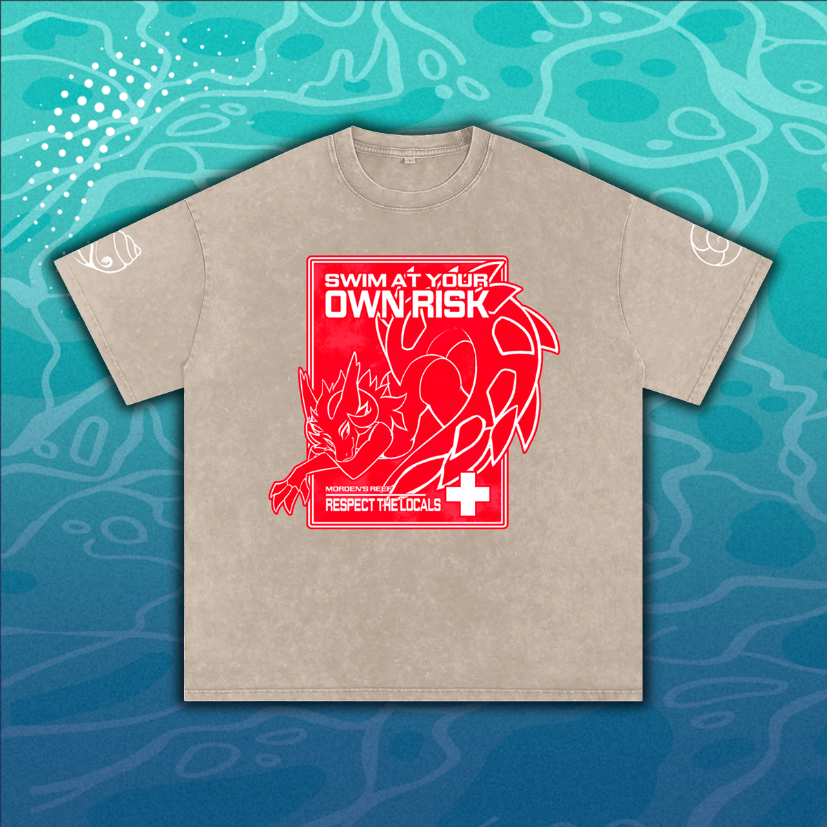 Wicker Cave "Swim at Your Own Risk" Premium Streetwear Tee