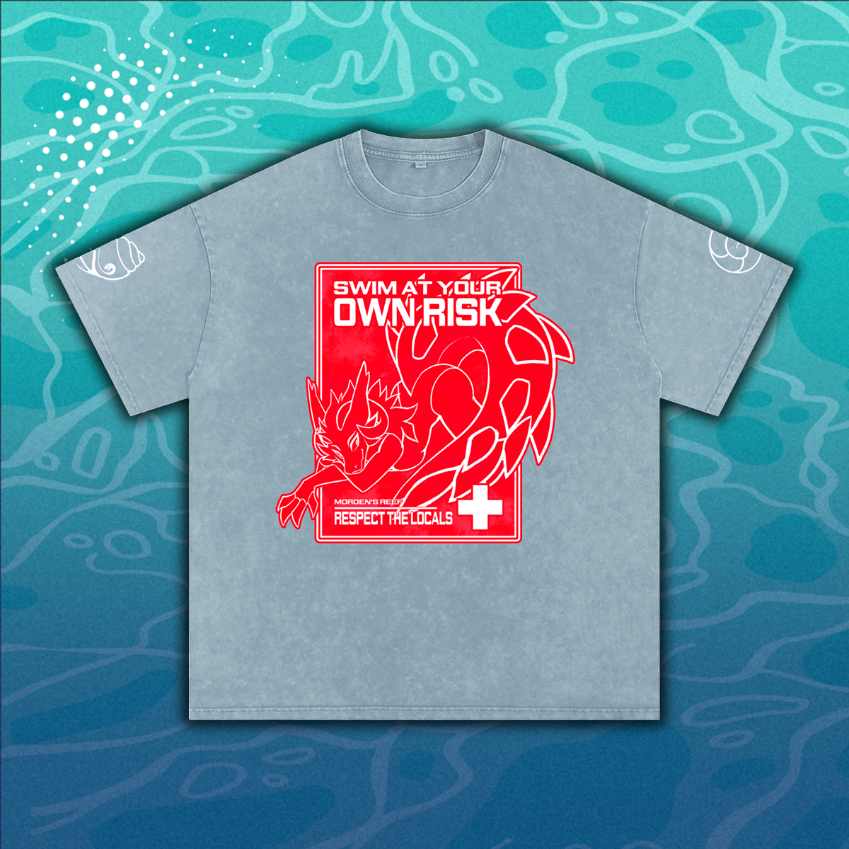 Wicker Cave "Swim at Your Own Risk" Premium Streetwear Tee