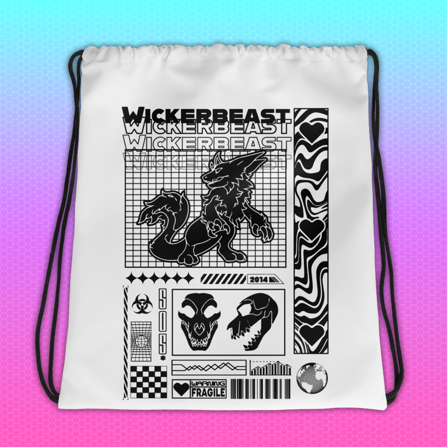 Wicker Cave Valentines Tote Bag